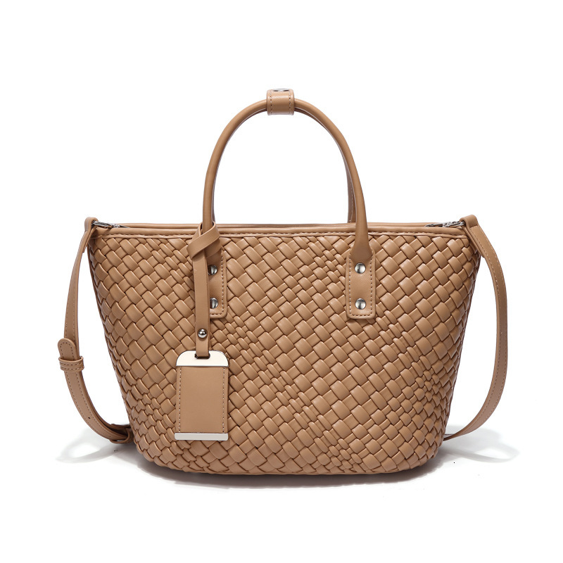 Woven Bag Women's Vintage Fashion Large Capacity Tote Bag Designer Single Shoulder Crossbody Tote Bag