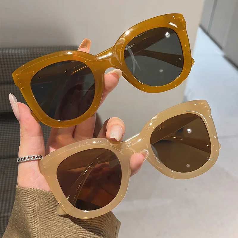 Oversized Butterfly Cat Eye Sunglasses New Trendy Fashion Female Lady Shades Colorful Popular Brand Designer Eyewear for Women Z250411