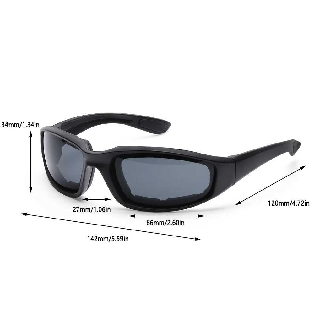 New Motorcycle Riding Glasses Cool Goggles Outdoor Sport Protective Gears Windproof Dustproof Scooter Sunglasses Eye Protection Z250411