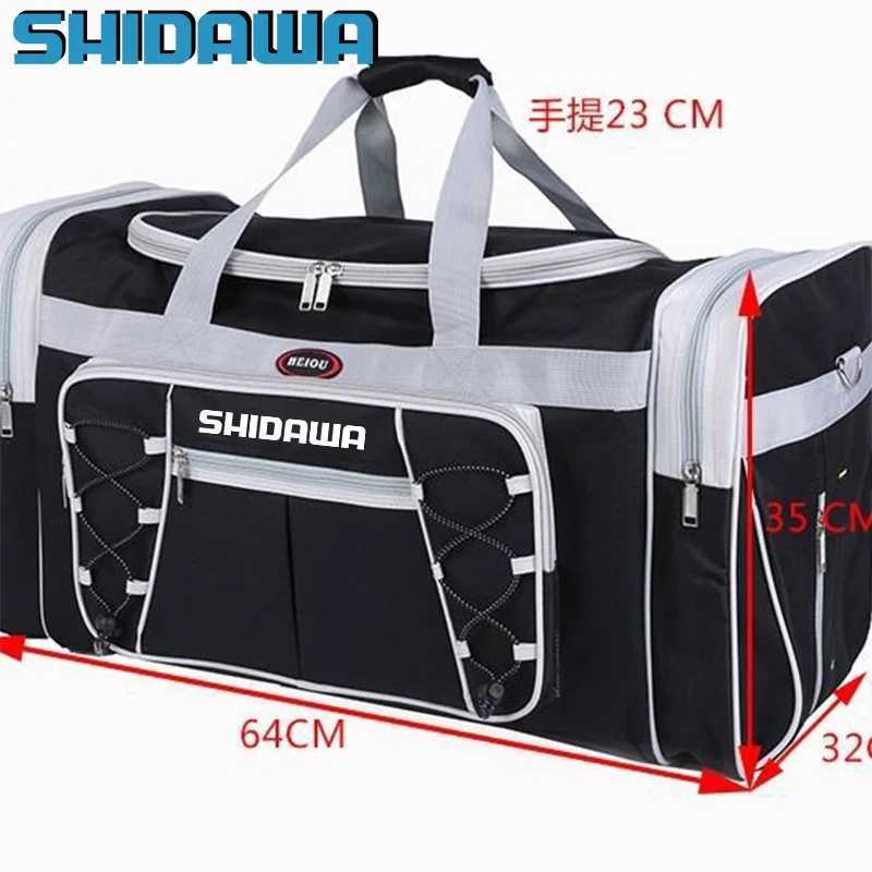 Outdoor Multi-function Waterproof Fishing Handbag Men Women Large Capacity Travel Hiking Bag Fashion Multi-pocket Diagonal Bags Z250411