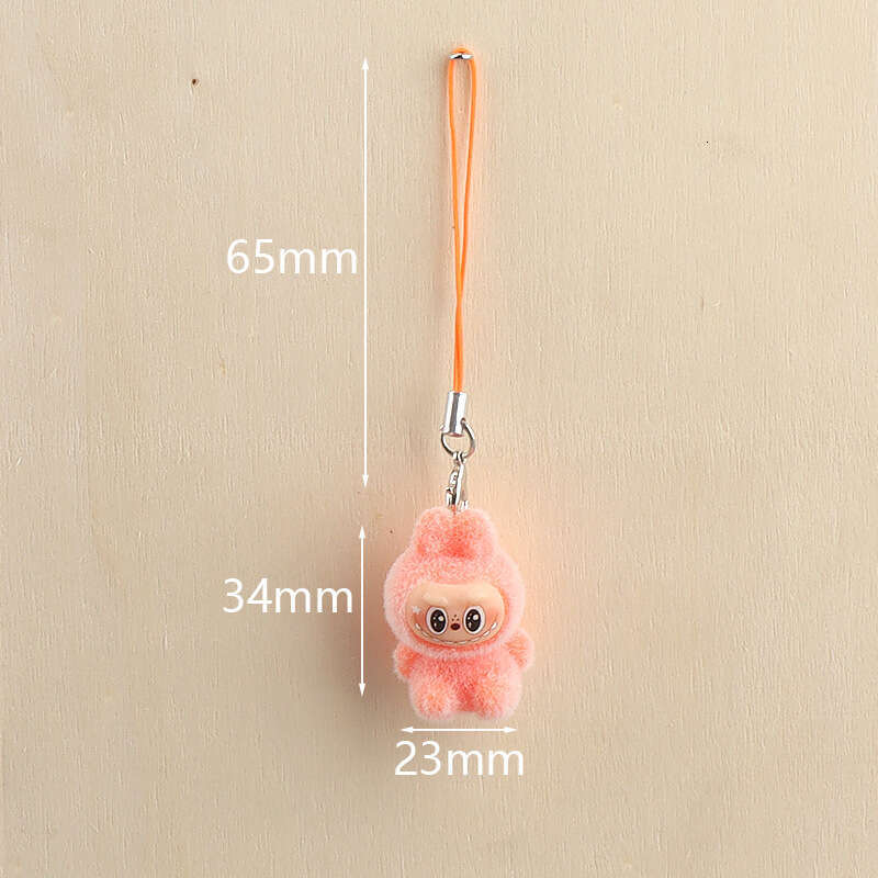 Flocked Keychain Plush Bag Charm Creative Small Gift Pendant Factory Direct Sale Wholesale Gifts