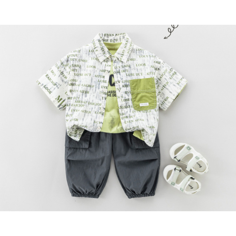 Ddmyshoesvip Boys Thin Short Sleeved Tie Dye Top New Style Children S Lapel Jacket Summer Clothes Baby Shirt