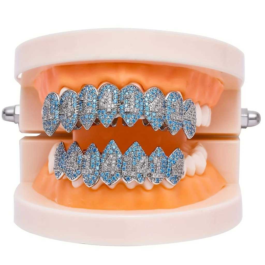 Halloween hip-hop tooth socket Grilz 8-tooth Fangya vampire personality fashion rhinestone W250412