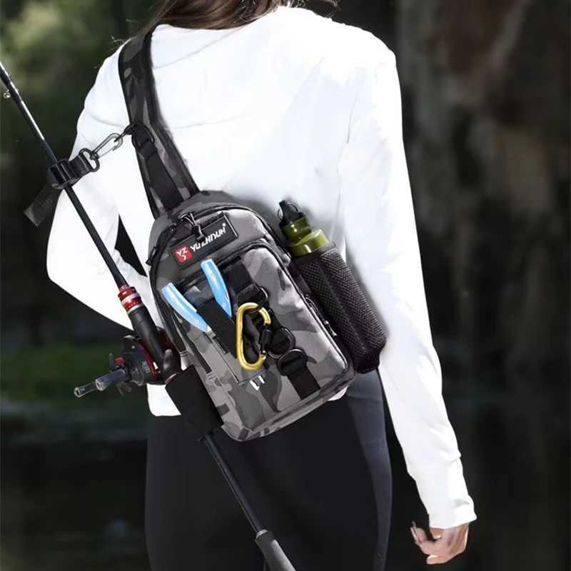 New Camping Tactical Backpack Fishing Lure Tackle Box Camouflage Bags Men Large Hiking Bag Male Travel Rucksack Outdoor Sports Z250411