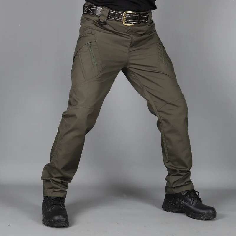 New 2025 Men's Summer Lightweight Fishing Outdoor Hiking Nylon Quick Dry Pockets Cargo Pants Casual Work Trousers