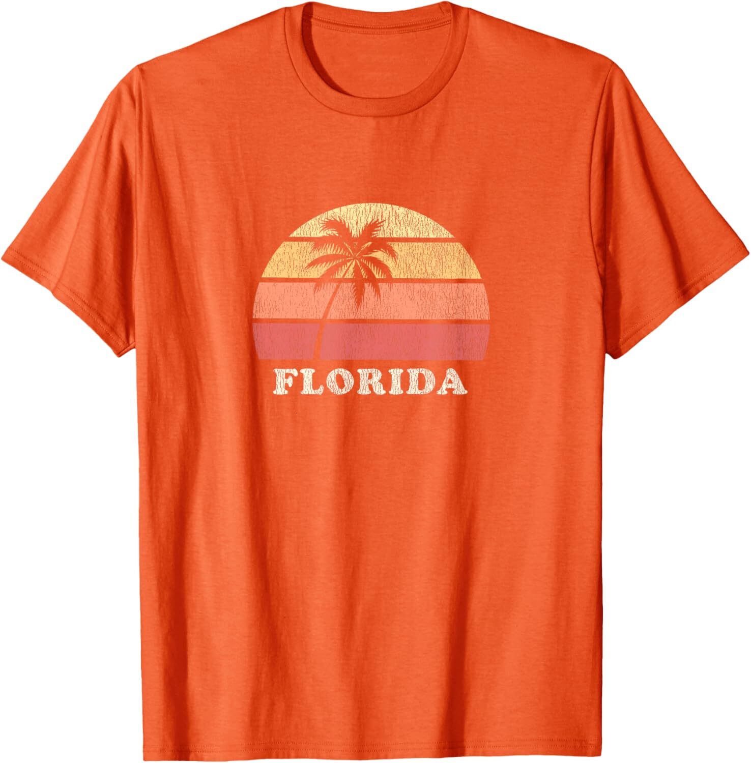 T shirt for Mens Florida Keys FL Vintage 70s Retro Throwback Design Graphic Tee Casual Tops Clothes Short sleeve