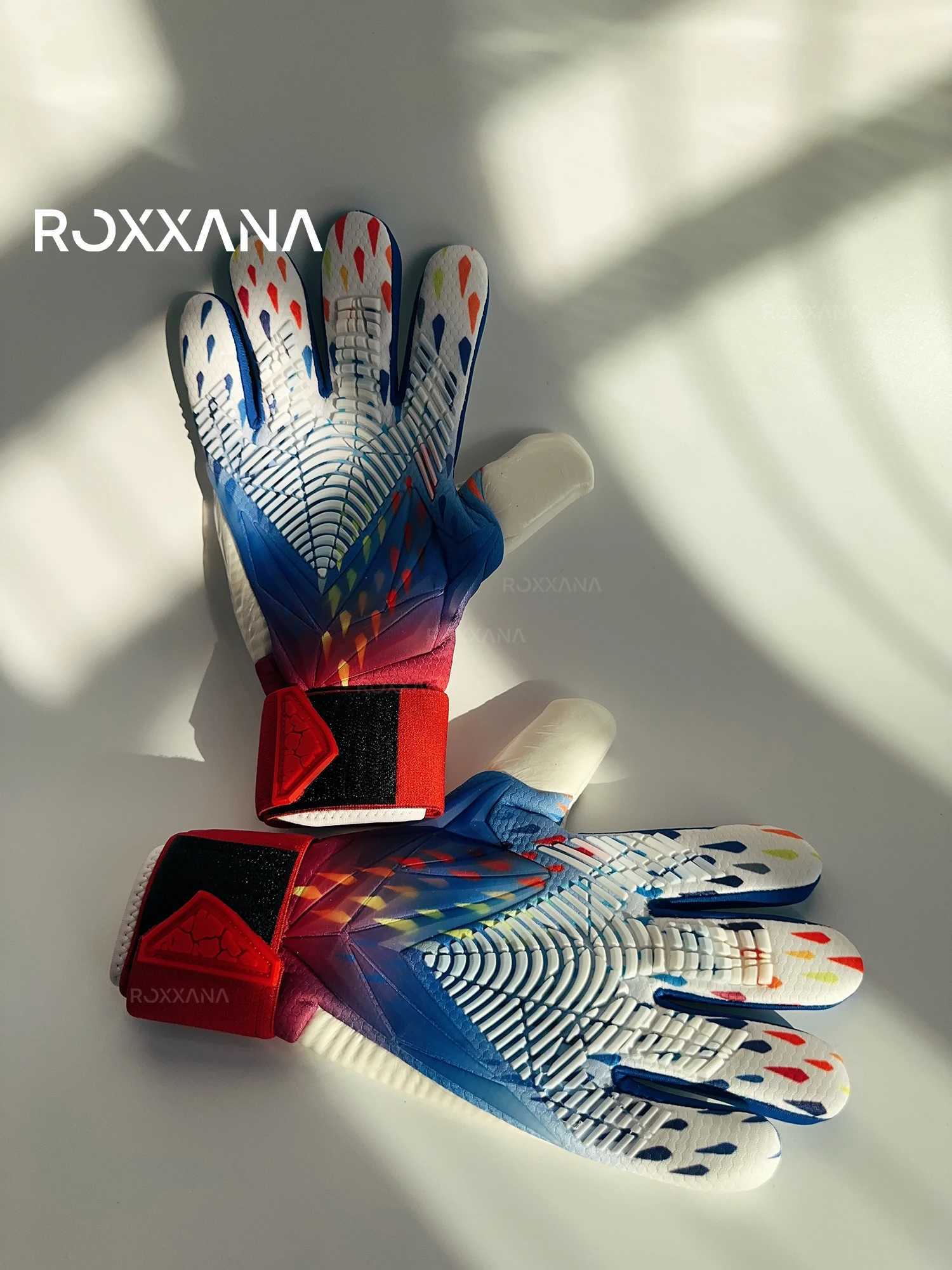 ROXXANA Finger Protection Football Equipment New Football Goalkeeper Gloves Boys Training Equipment Thickened LatexXJ250412