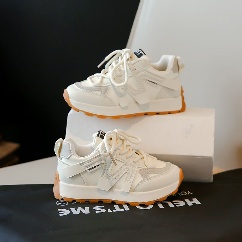 Children Shoes Girls Boys Sneakers Running Anti slip Soft Bottom Comfortable Kidszworld Kids Toddler Casual Sport White Shoes Trainers Sizes 26 - 37 K