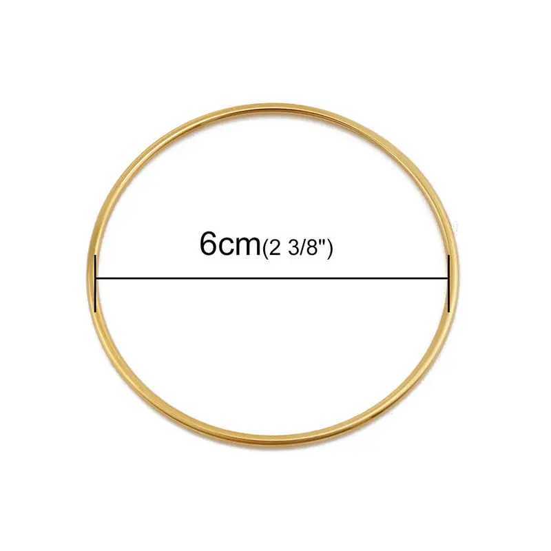 Fashion Stainless Steel Bangles Bracelets Silver Color Simple Round Circle Bracelet For Women Party Casual Vintage Jewelry1 PCC250411