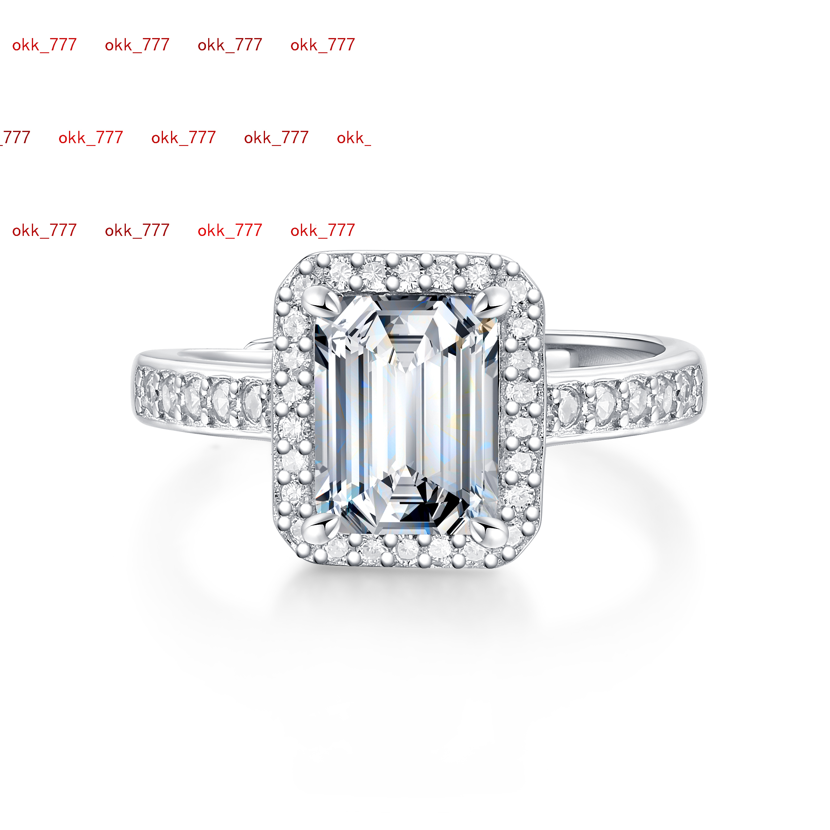 2ct Women Moissanite Rings 925 Sterling Silver Trendy Wedding Moissanite Jewelry With GRA Certificate