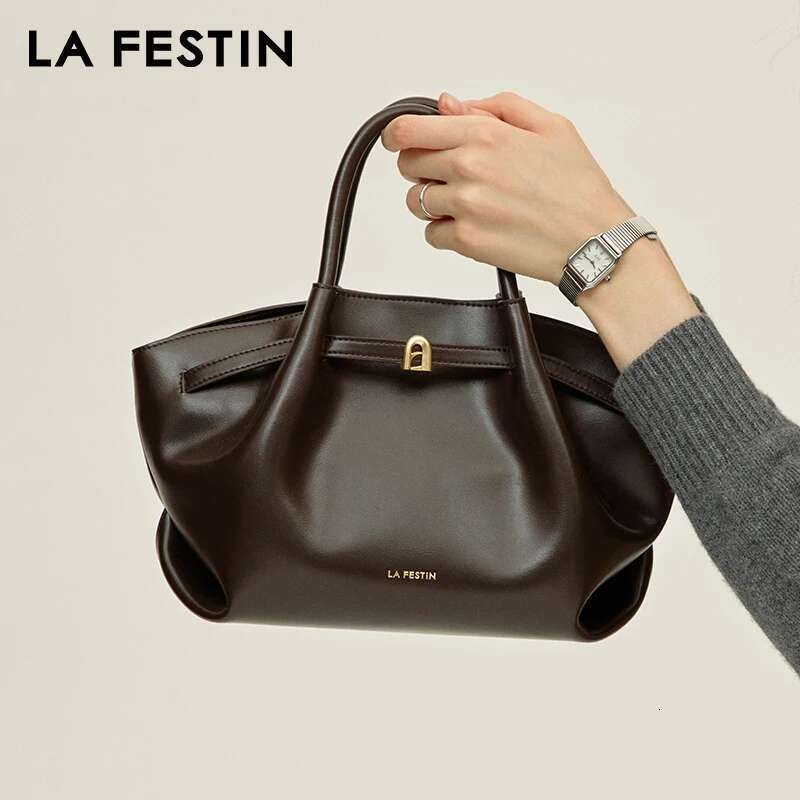 LA FESTIN Original Handbags Women Trend Shoulder Leather Large Capacity Tote Crossbody Fashion Designer Lady Bag