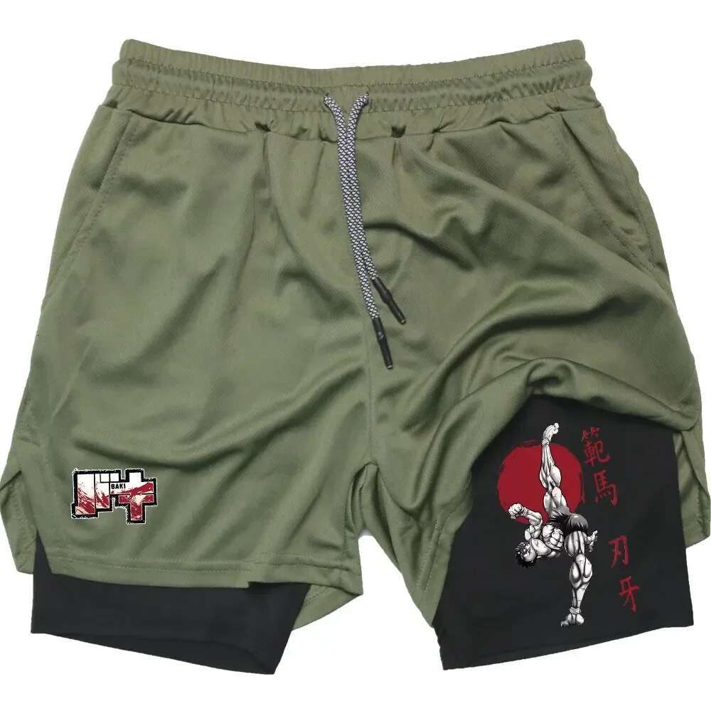 2025 Men's new summer leisure sports breathable running fiess training shorts, quick dry beach shorts