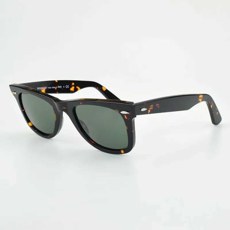 SUN glasses classics Glass lens Acetate sun glasses men Y-2140 Double rivet Design Goggles Elegant Female Square UV sunglassC250411