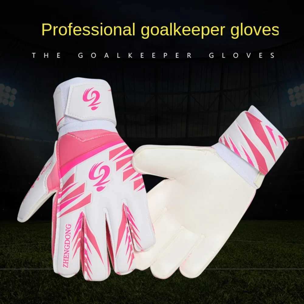 1 Pair of Wear-resistant Football Gloves Excellent Thick Latex Goalkeeper Gloves Non-Slip Anti-slip Football Training GlovesW251112