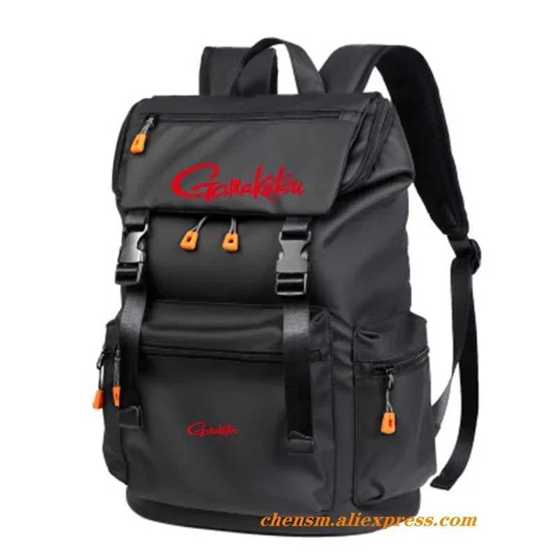 Gamakatsu Fashion Multi-Purpose Travel Outdoor Walking Camping Backpack Waterproof Fishing Bag Quality Large Capacity Backpack Z250411