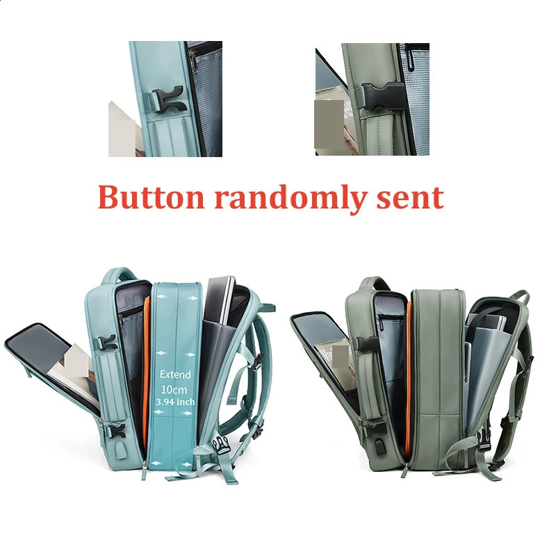 Travel Backpack For Men Expanded 39L hiking Business Laptop Backpack For Women USB charging 17 inch waterproof school Backpack250403