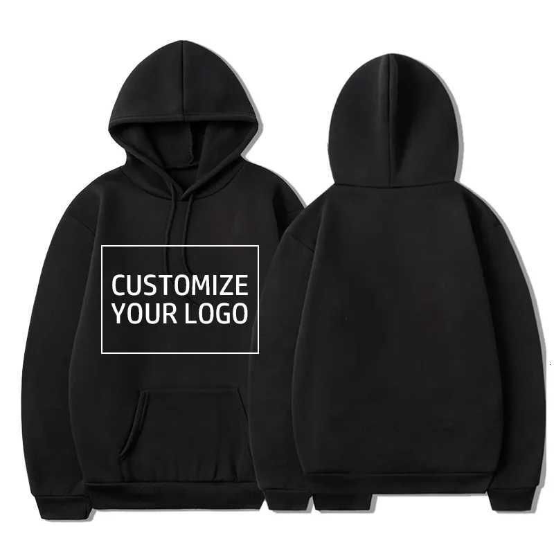 POD customization Diy Your Own Design Print Pattern Customize Autumn Long Sleeve Hoodies Solid Color Women Fashion 10 Colors TopsT251112