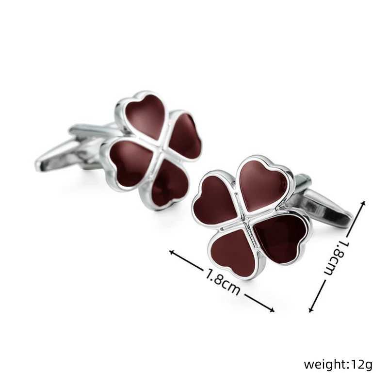High quality mens French shirt cufflinks with red design cuff button set accESSories jewelry giftsT250412