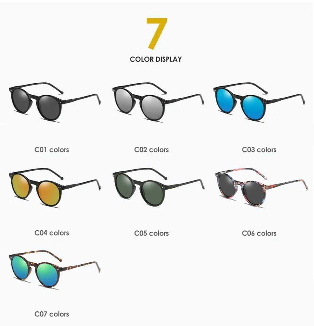 2025 Polarized Sunglasses Men Women Brand Designer Retro Round Sun Glasses Vintage Male Female Goggles UV400 Oculos Gafas De Sol Z250411