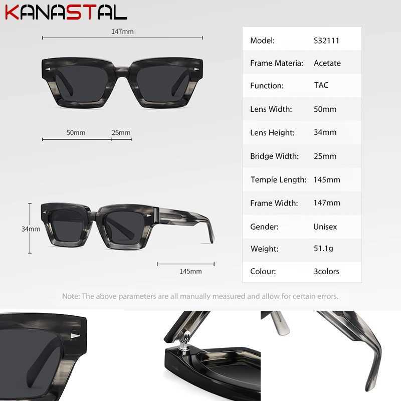 Men Polarized Sunglasses Women UV400 Sun Glasses Acetate Fibre Thick Eyeglasses Frame Fishing Camping Anti Glare Shade EyewearC250411