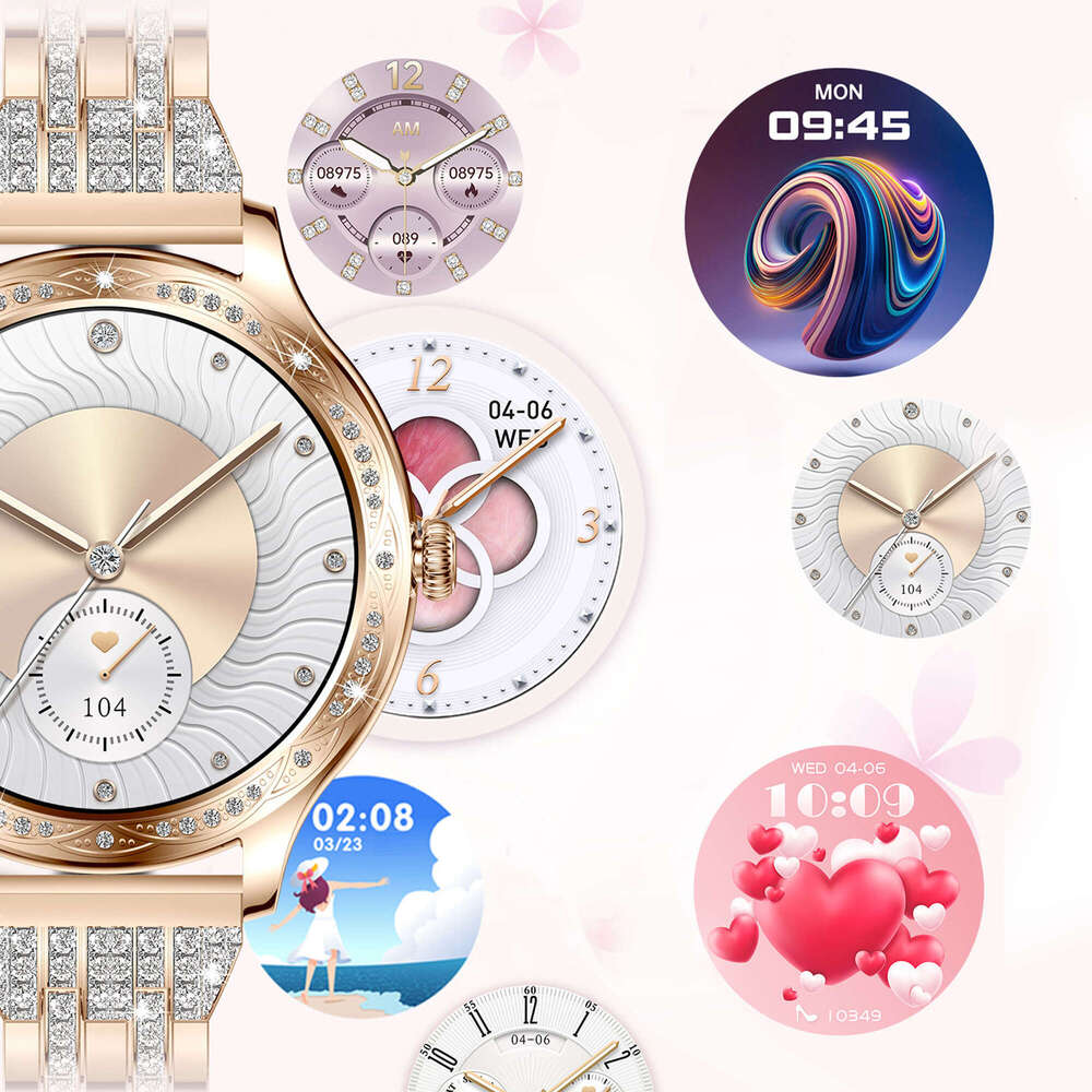 Smart Watch Women Answer/Make Call/Information Notification, HD Screen Smartwatch with Different Band, Fitness Tracker/Mutilple Sport Modes/Sleep