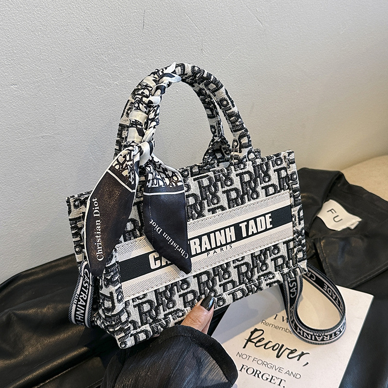 2025 Women's handbag new style popular tote bag large capacity shopping bag foreign-style women's bag