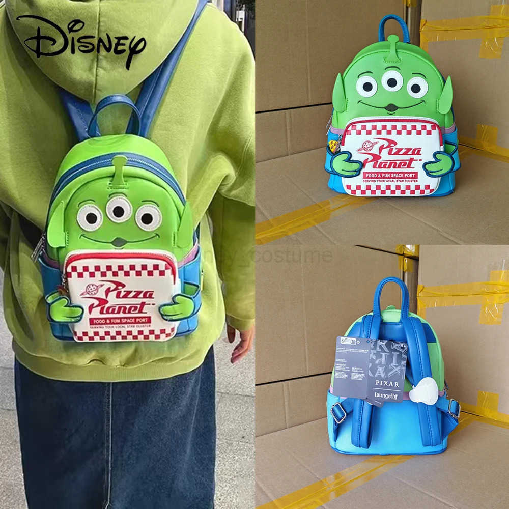Disney Real Disney Lounge Toy Story Alien Cartoon Summer Travel Backpack Girlfriend Birthday Gift X2504121