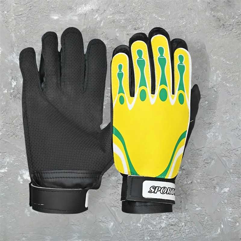 Goalkeeper gloves PU leather strong grip football gloves anti slip and wear-resistant football goalkeeper glovesXJ250412