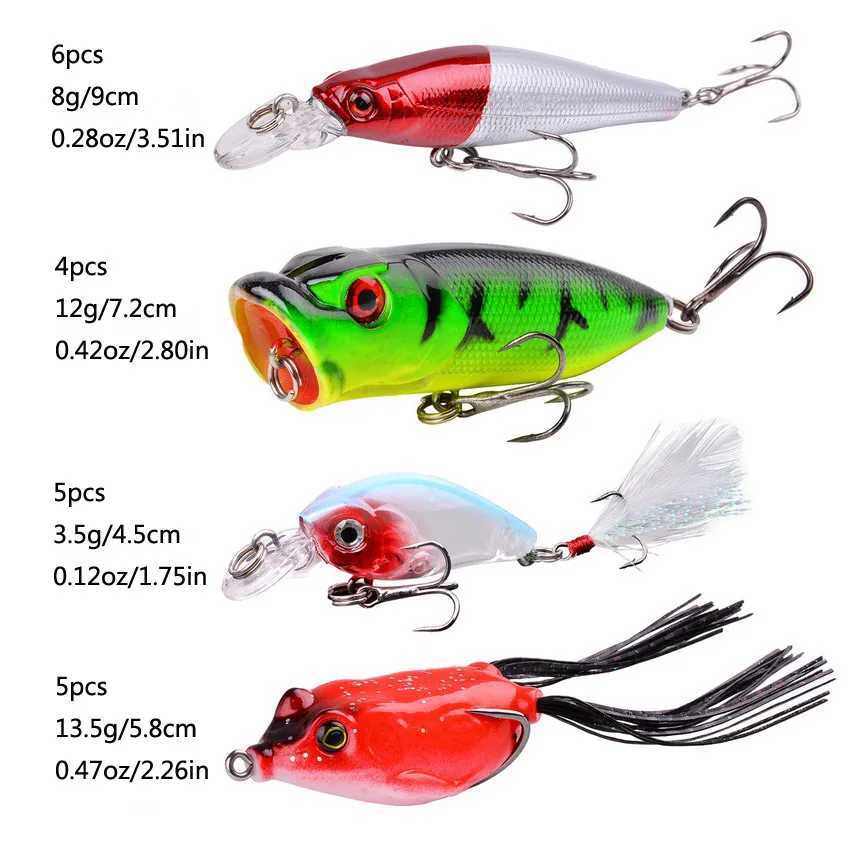 Fishing Lure Set Fishing Hard Bait Mini Minnow Floating Swing Crankbait Crazy Wobblers Artificial Bionic Crank Frog Soft Lures Z250411