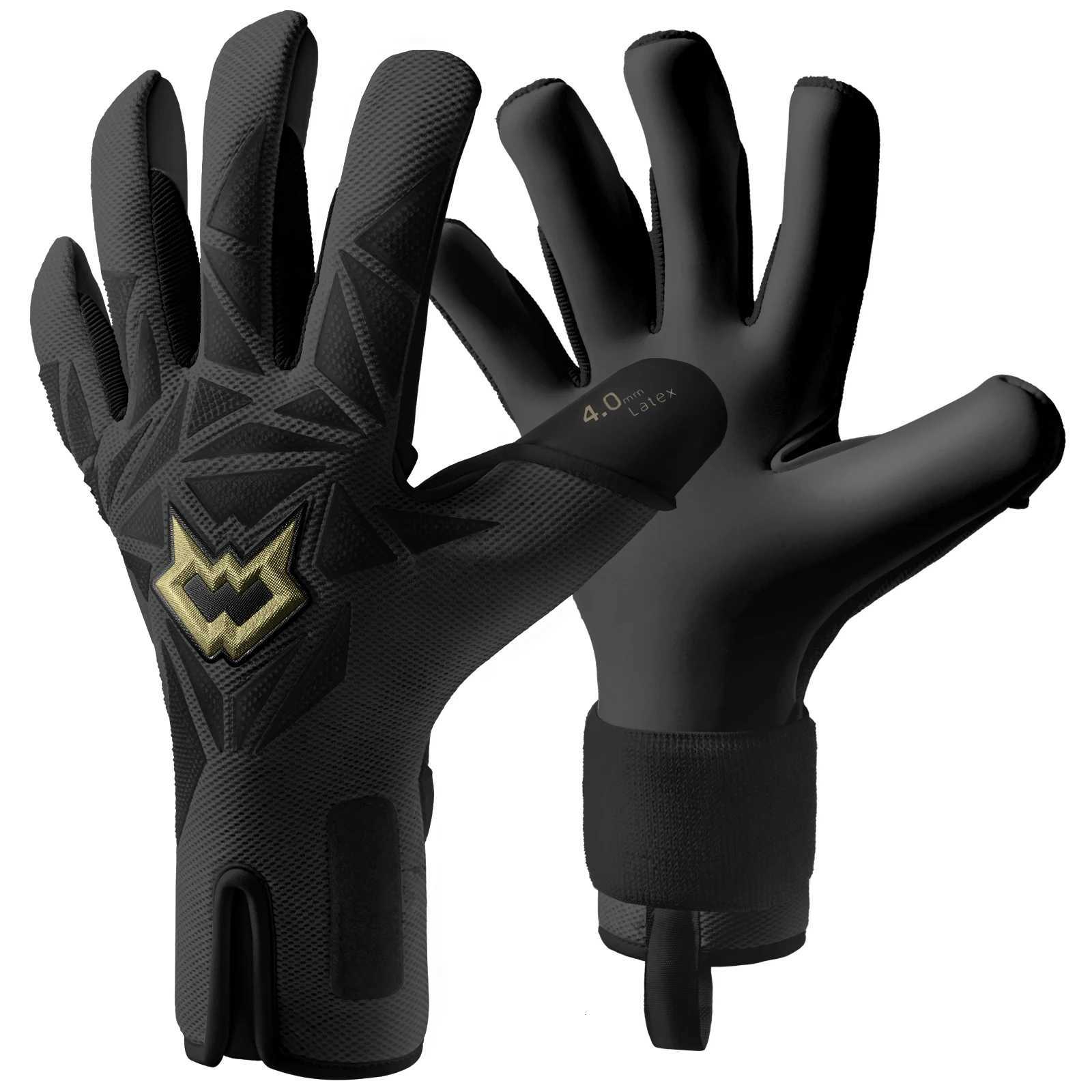 WVVOU Soccer Goalie Glovesbreathable football gloveswith 43mm adhesive super grip latex palmW251112