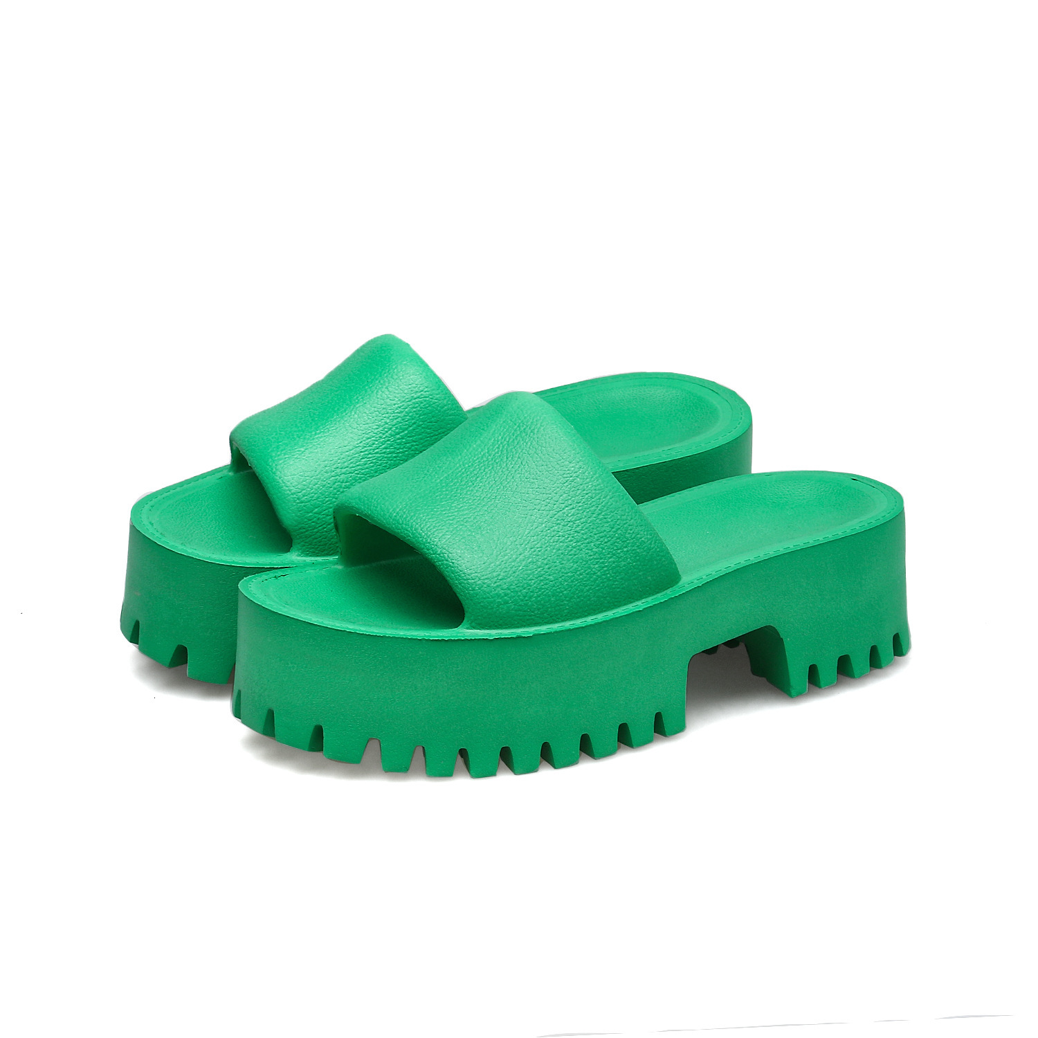 New women's slippers for outerwear, thick sole, super high heels, Instagram fashion, internet celebrity, EVA cool casual, one size large