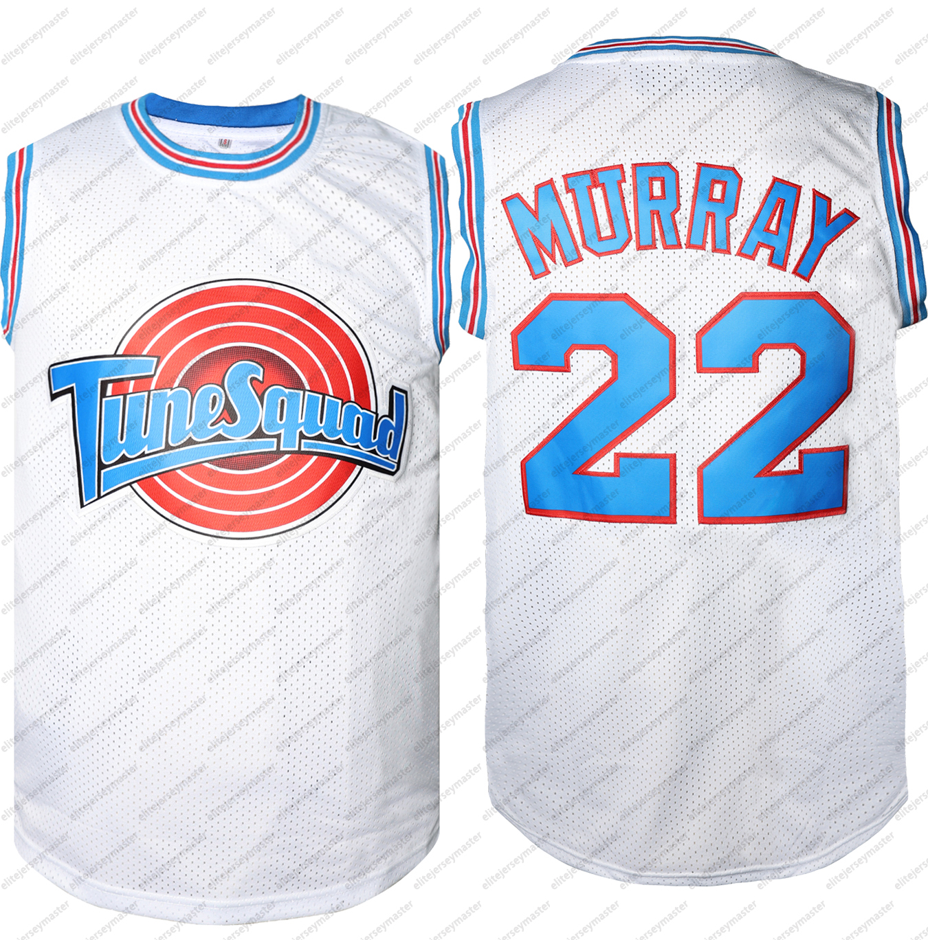 In stock Tune Squad TAZ BUGS TWEETY D.DUCK LOLA TAZ MURRAY Basketball Jerseys Double Stitched Name Number comfortable and breathable sports basketball