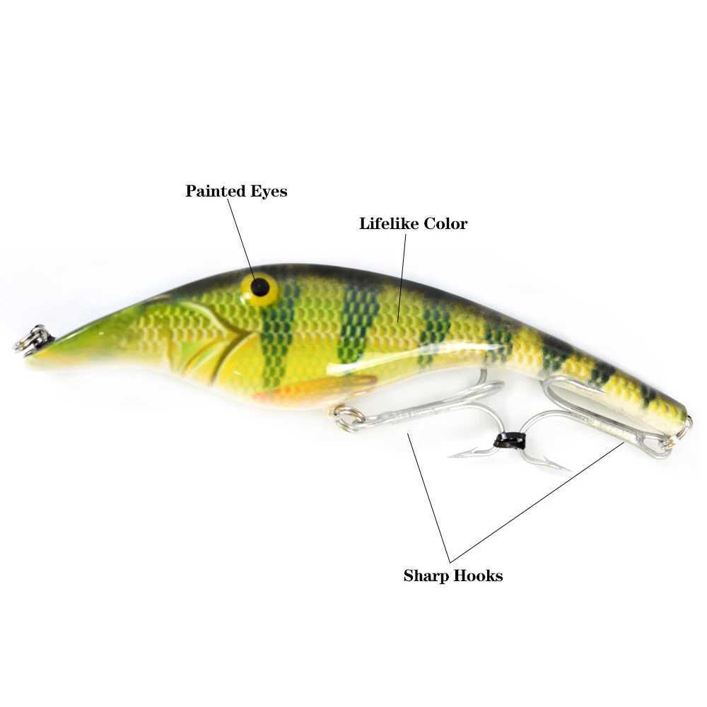 14CM 43G Slow Sinking Jerkbait Hard Artifical Lures Pike Bait Jerk Wobblers Fishing Tackle Z250411