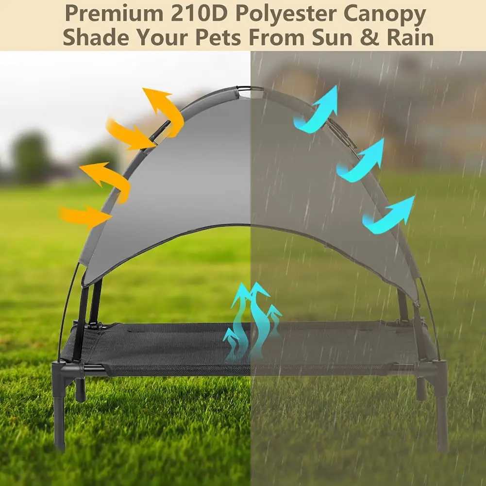 Outdoor breathable elevator pet bed portable dog camping tent dog camping home outdoor use canopy sunshade tent lightweight X250412