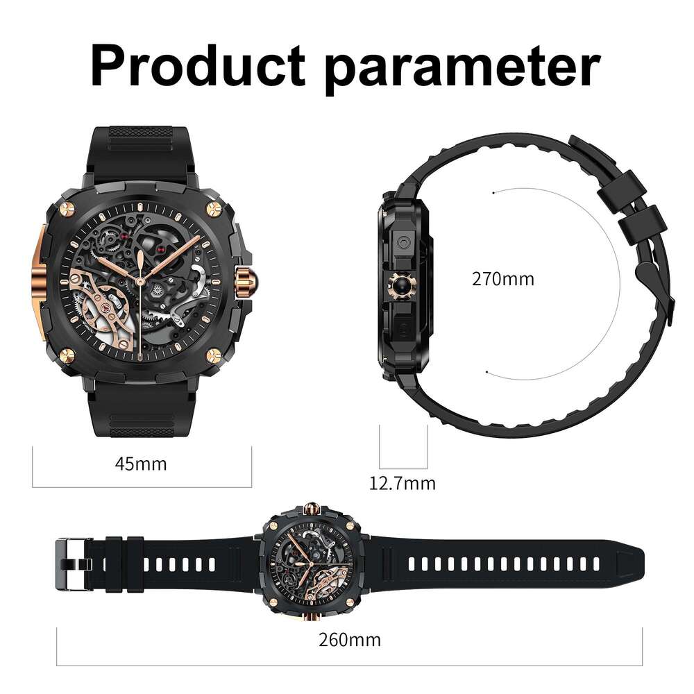 2024 SmartWatch 1.43" Big Screen, Smart Watch For Wireless Call, Custom Dial, Fitness Tracker, 400mAh Battery, Compatible with iPhone and Android
