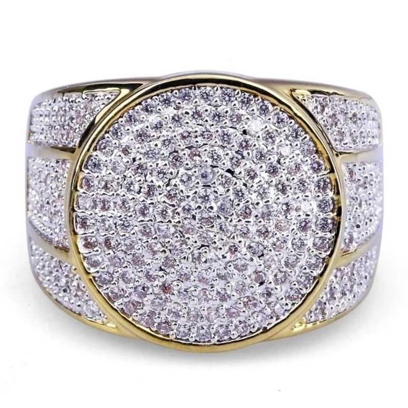 European and American Trent Crystal Inlaid Womens Ring Banquet Fashion Busin Ring JewelryXJ250412
