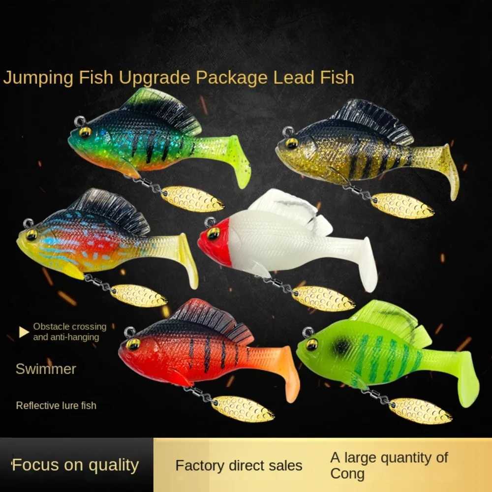 Dark Sleeper Fishing Lures For Perch Soft Plastic Bait Artificial Jig Swimbait Pike Bass Shad Trout Silicone Lure Sea Wobblers Z250411