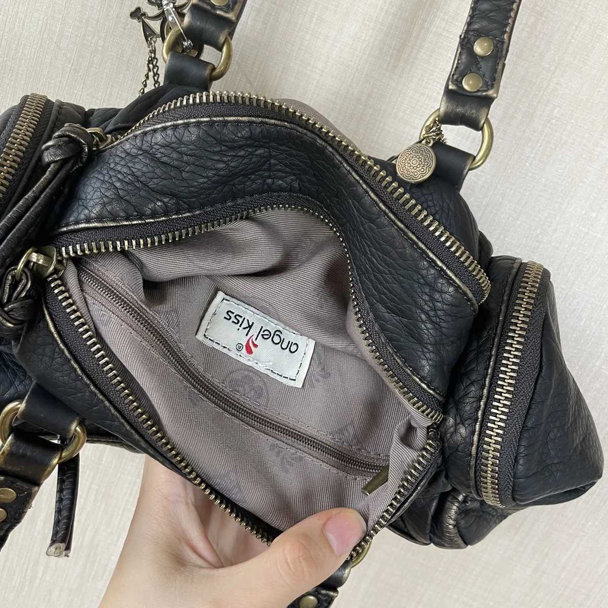 Angel kiss Women Handbags Small Satchel Top-handle Boston Bag PU Shoulder Bag Fashion Dumpling Pack Multi-pockets Shoulder BagsW251111