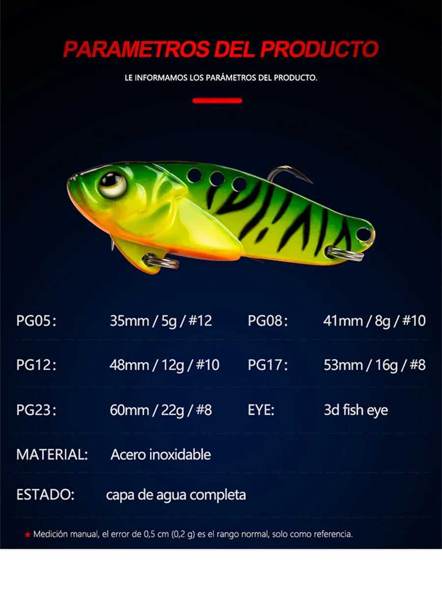 Metal VIB Fishing Lures 5/8/12/17/23g Vibration Spoon Crankbaits Sinking Wobbler Swimbait Ice Jigs Artificial Bait Tackle Z250411