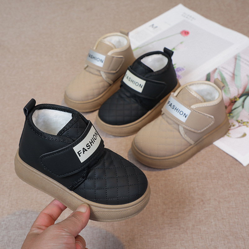 Winter Boots for Kids Cottom Shoes Soft Bottom Warm Boys Snow Boots Walkfashion Toddler Girl Shoes Children Outdoor Shoes Size 22 - 33 W0236