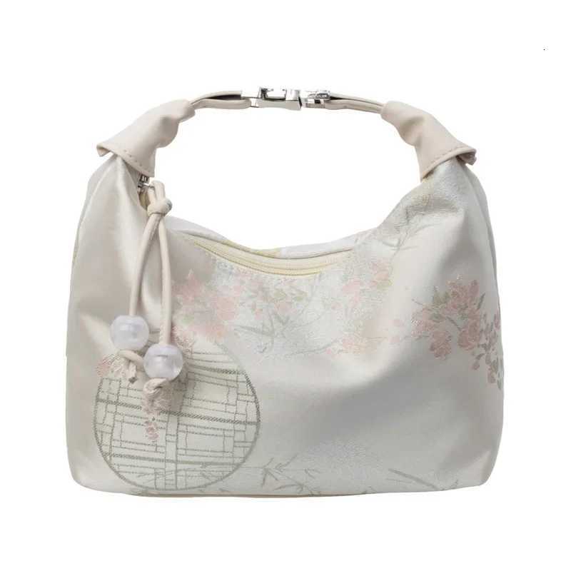 2025 Trendy Exquisite Niche Embroidered Chinese Dumpling Bag for Women - Versatile Single Shoulder Crossbody Handheld StylesW251112