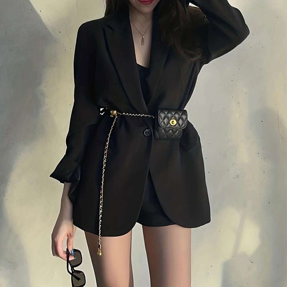 Leather Chain Shoulder Strap WOMEN'S Crossbody Wallet Fashion Bag Detachable Play Waist Belt