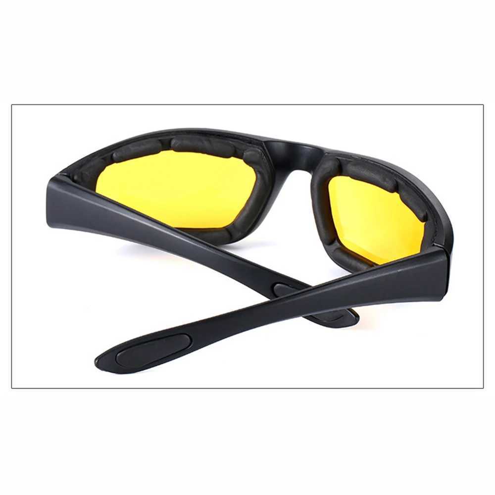 KLASSNUM Yellow Lens Sunglassese For Driving Anti-UV Motorcycle Riding Glasses Padding Goggles Outdoor Sports Women Sunglasses Z250411