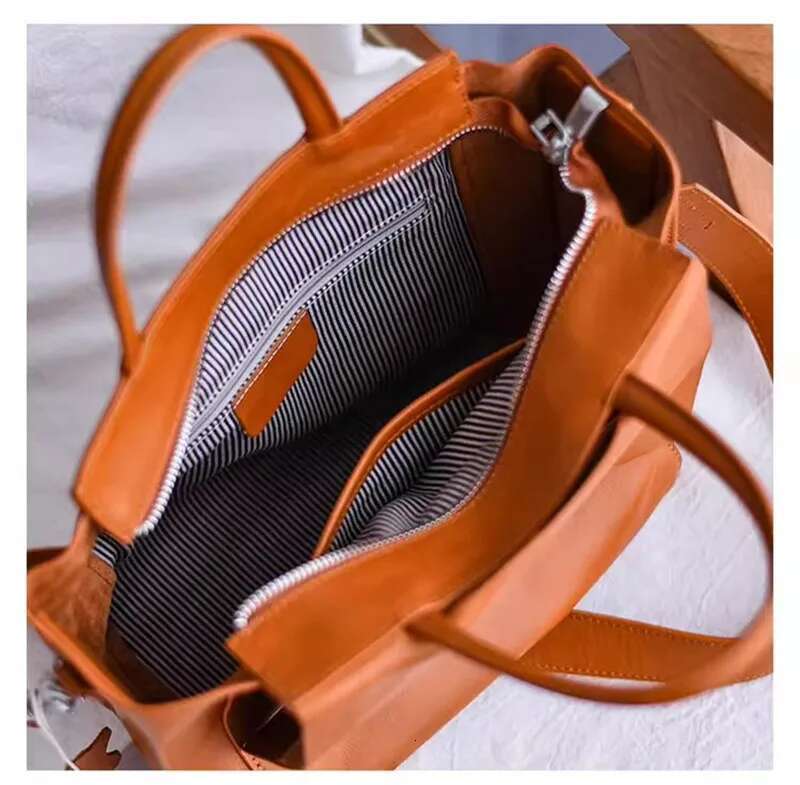Outdoor Daily Party Niche Handmade Genuine Leather Women's Handbag Designer Soft Cowhide Ladies Shoulder Crossbody Bag