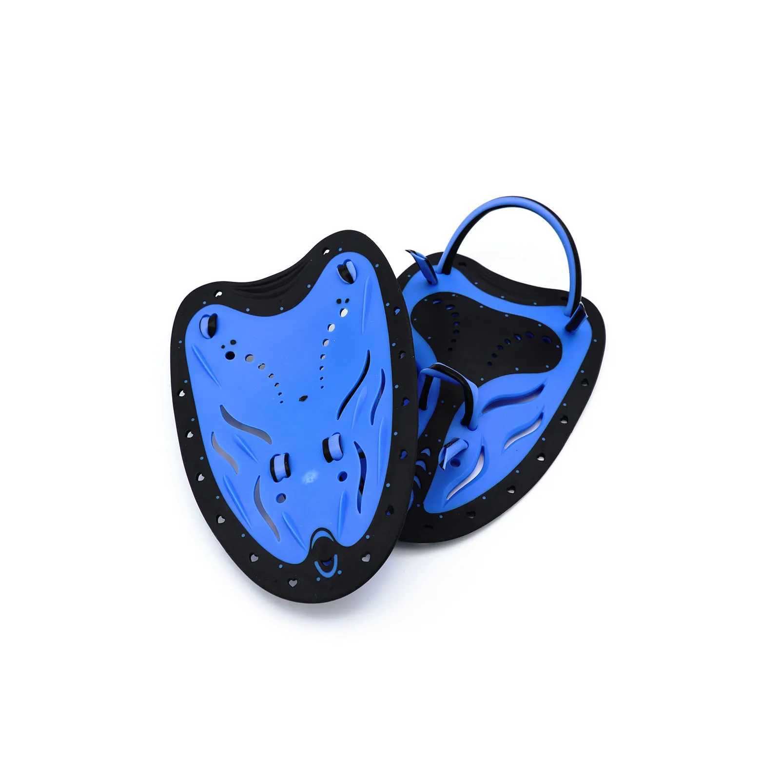 1 pair of swimming paddles power hand paddles swimming training tools with adjustable male and female swimming hand paddlesY250412