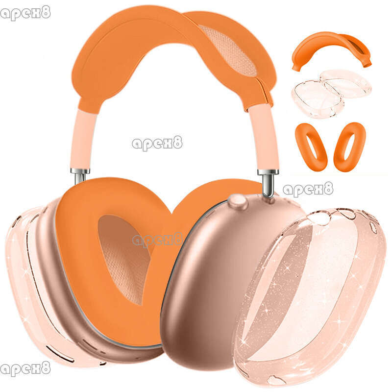 For headsets Clear headphone case Silicone solid color earcase protective case does not include headphones