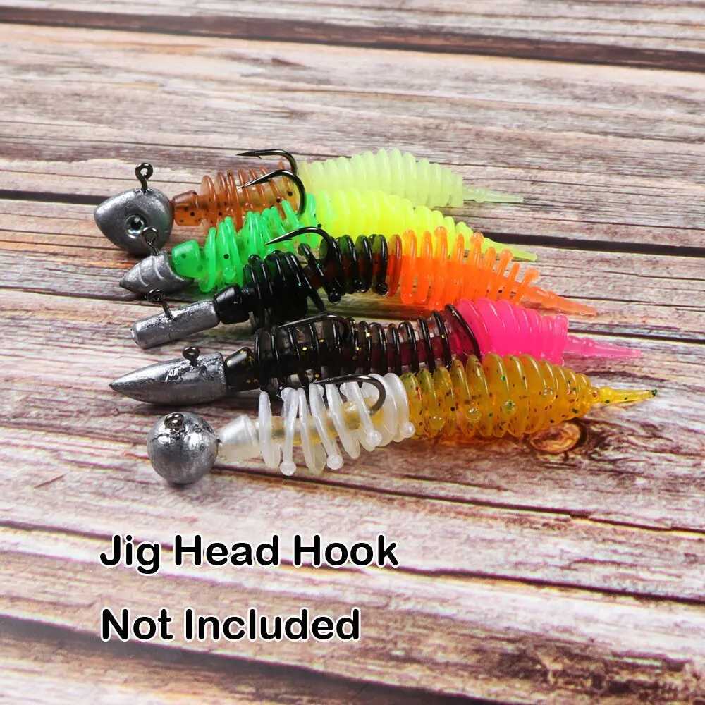 High Quality Fishing Lure 5cm 1.27G Soft 30pcs Needle Tail Worm For Trout Fishing Soft Bait With Box Soft Lure Kit For Perch Z250411