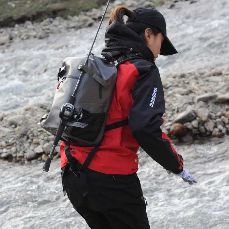 Waterproof Fishing Bag 18L TPU Multifunctional Computer Bag Fishing Backpack 2024 Mountaineering Outdoor Sports Z250411