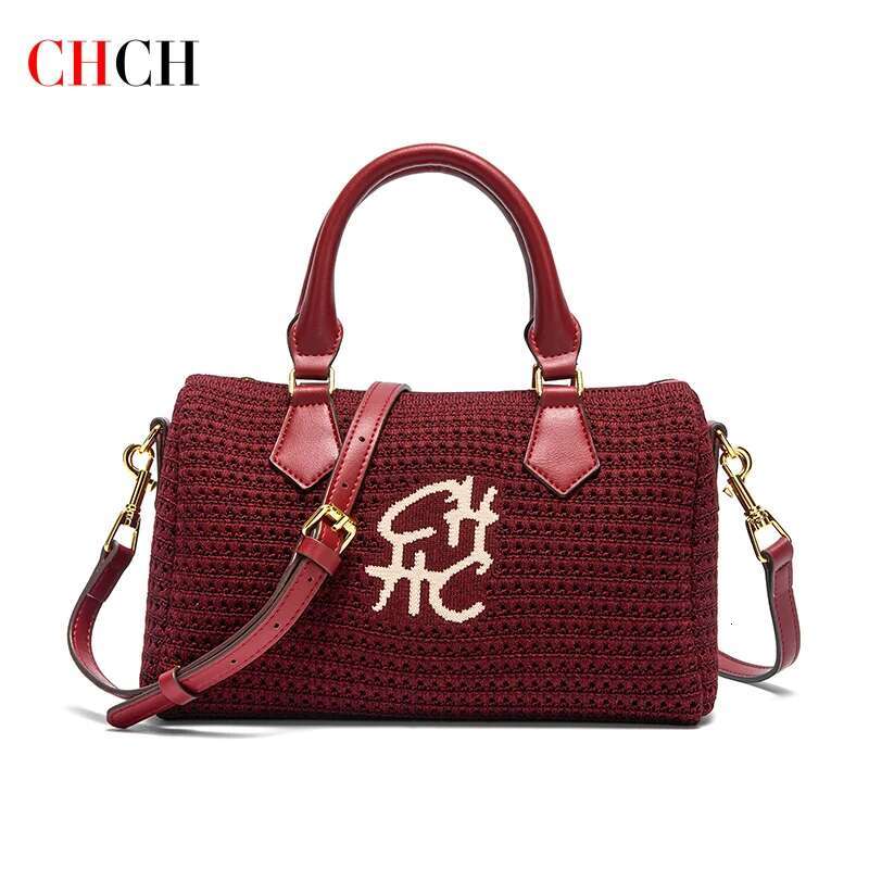 CHCH Women's Shoulder 2025 Summer New Fabric Handbag Travel Vacation Beach Bag Wallet