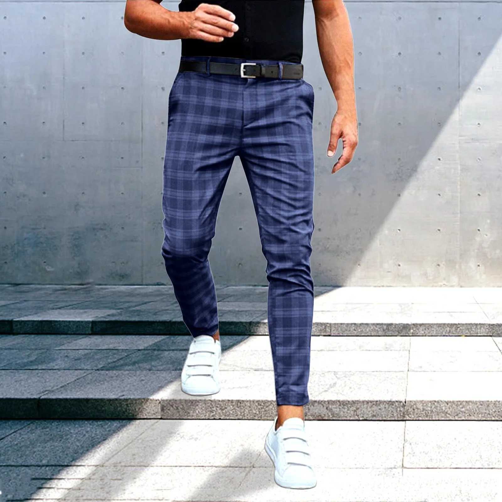 Mens flat bottomed pants ultra-thin casual pants business suit pants elastic straight formal pants outdoor work clothes pantsXJ250412